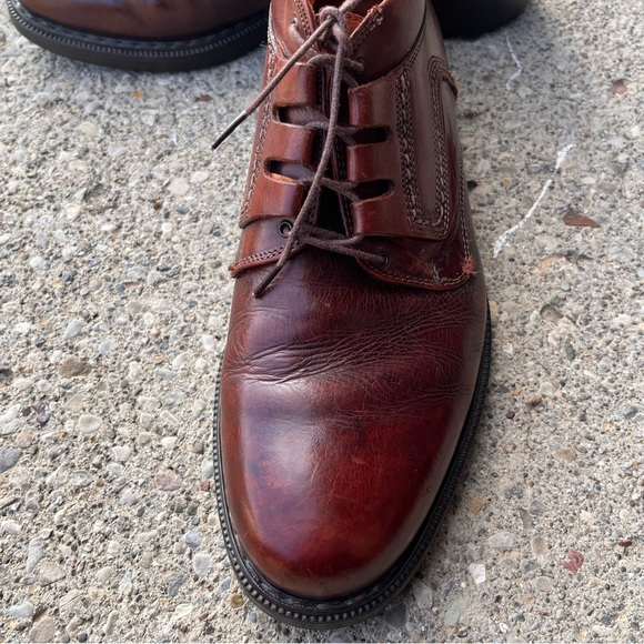Johnston Murphy Vintage Welch Cut Round Toe Brown Leather Boots Men 9.5M - Picture 12 of 16
